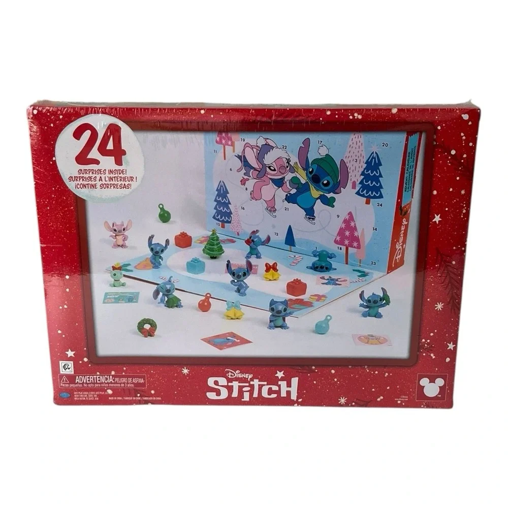 Disney Stitch Christmas Advent Calendar 24 Figures Toy New 2025 Sealed